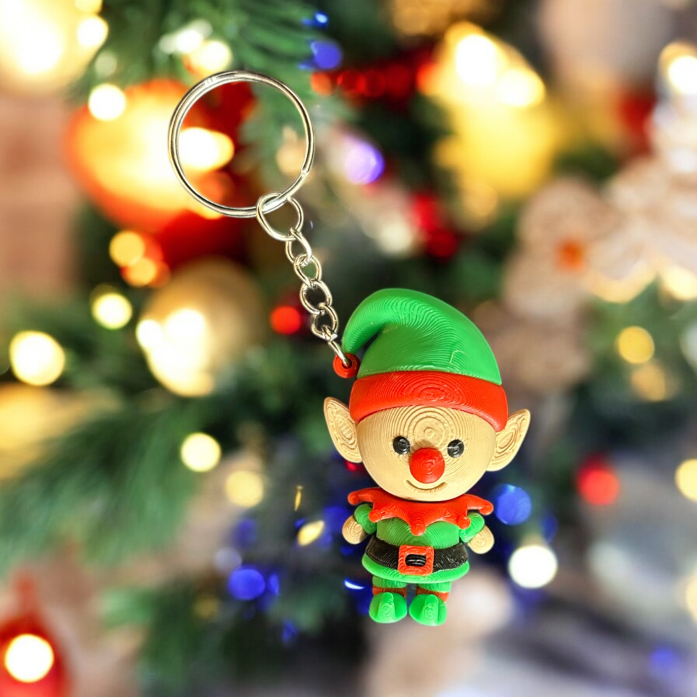 Flexi - Elf Keychain - Articulating