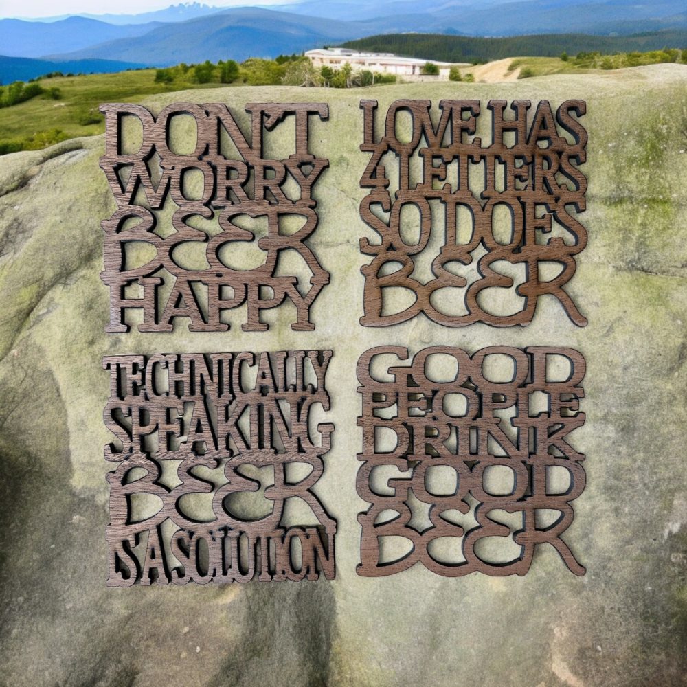 Wood Coasters - Beer Theme