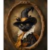 Halloween Cat Picture on Glass - Image 2