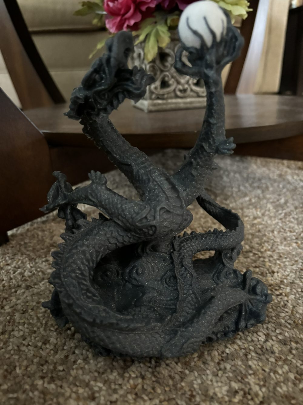 Dragon w/Pearl Statue