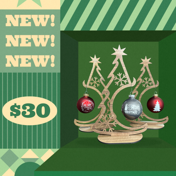 Ornament w/Wood Stand