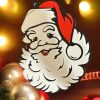 Santa Head Ornament