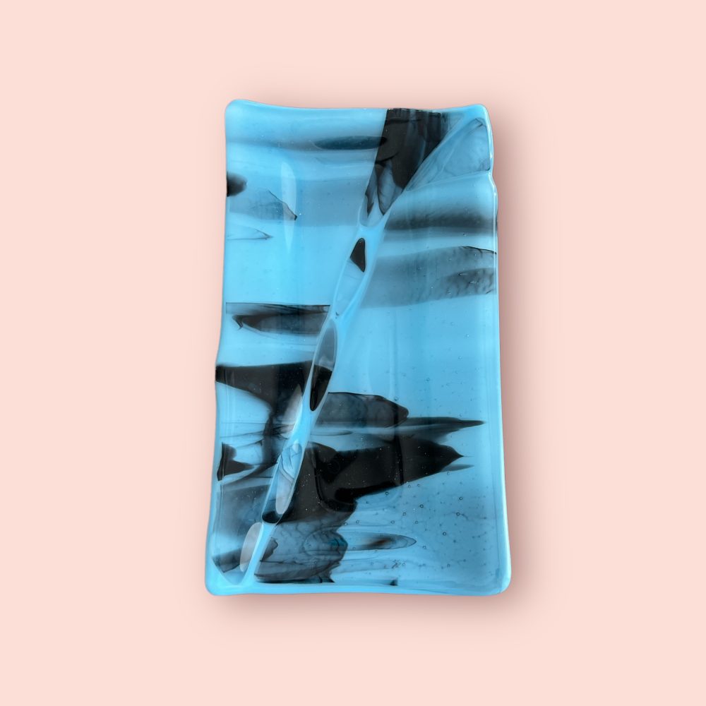 Blue & Black Serving Plate