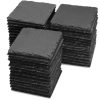 Rustic Slate Coaster Blanks - Black - Image 2