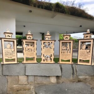 Father To Me Wooden Lantern