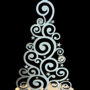 Laser Cut Christmas Tree with Stand
