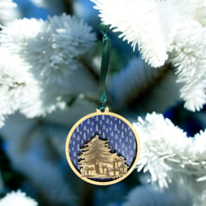 Etched Laser Cut Tree Ornament