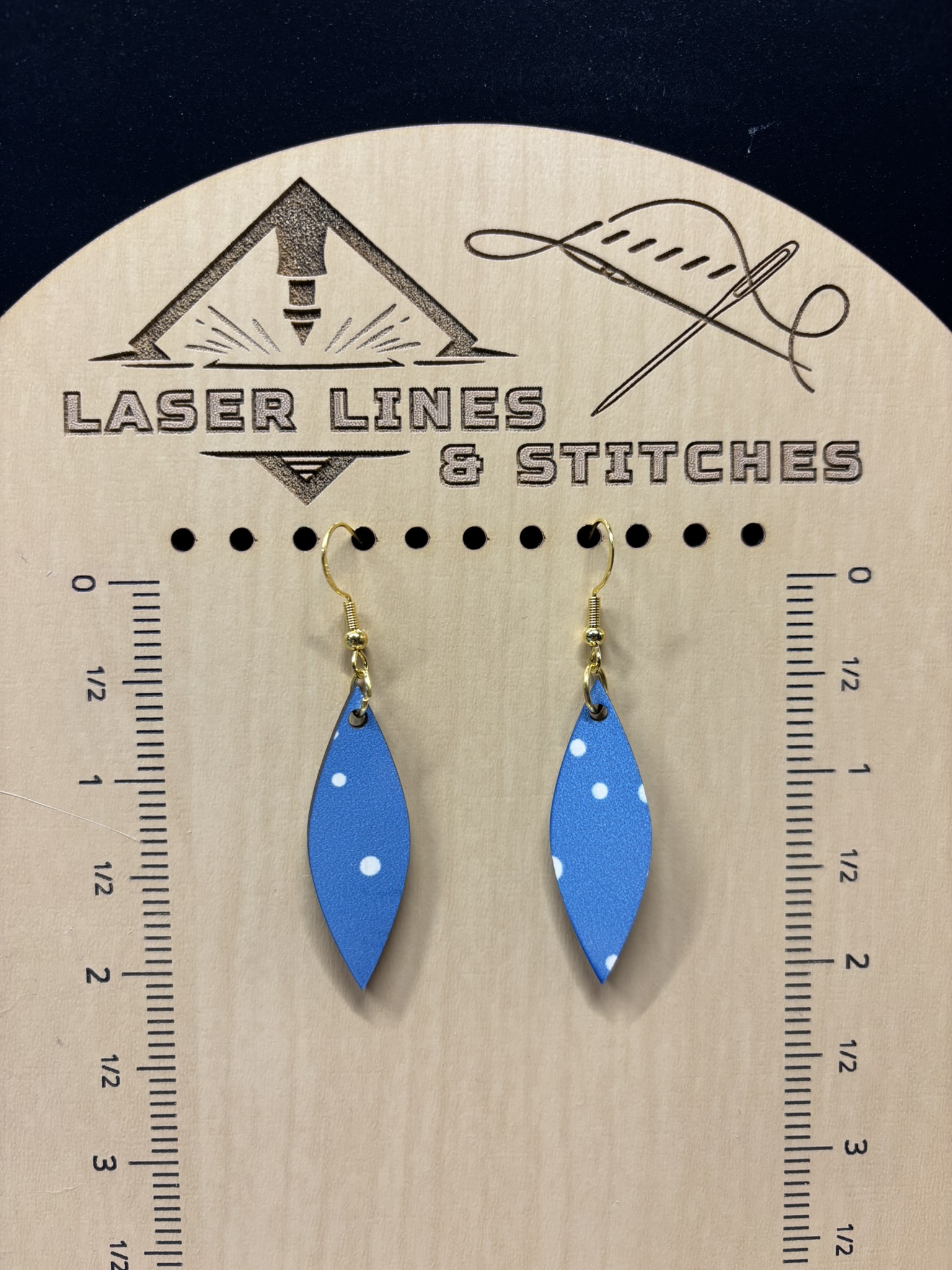 Blue with White Dots