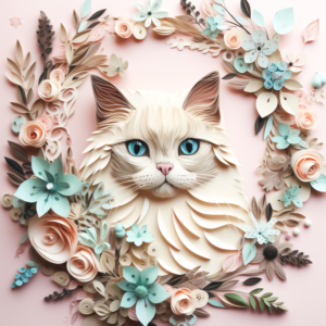 Floral Cat 1 Design