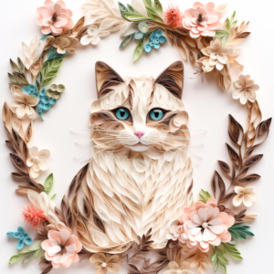 Floral Cat 2 Design