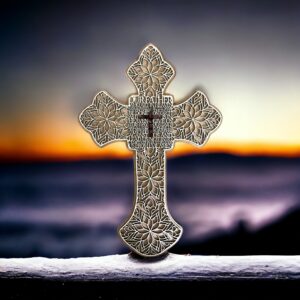 Layered Christian Wooden Cross with or without Acrylic Inlay