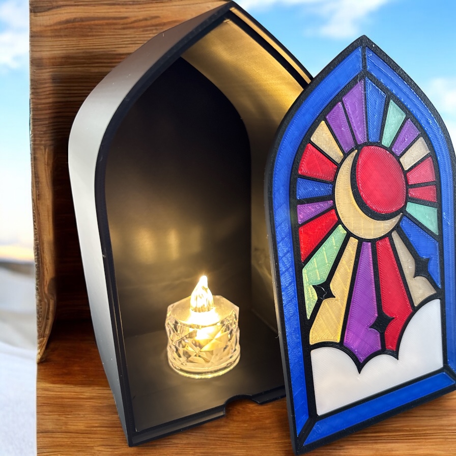 Lighted Church Window Box - Image 3