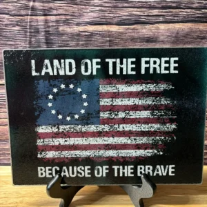 Land of the Free Glass Cutting Board