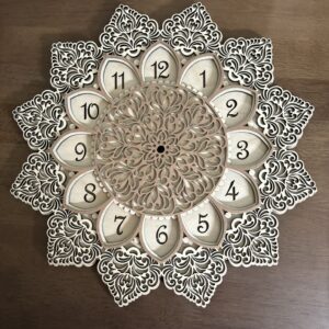 Star Clock – 5 Layer Wood Design