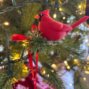 Cardinal Clip On Ornament