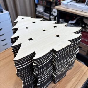 Laser Cut Christmas Tree Forms w/Stars