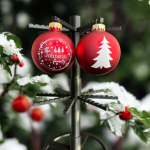 Engraved Glass Ornament 2.5"