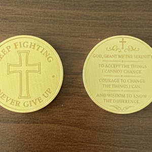 Keep Fighting Bass Challenge Coin