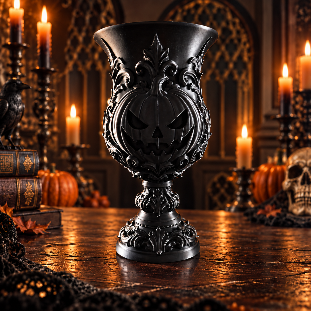 Gothic Jack-o’-Lantern Goblet