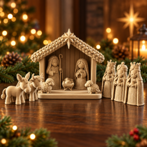 Bethlehem Heirloom Nativity Set with Crèche