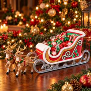 Santa’s Sleigh Candy Bowl