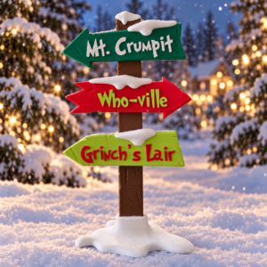 Whoville Directional Sign